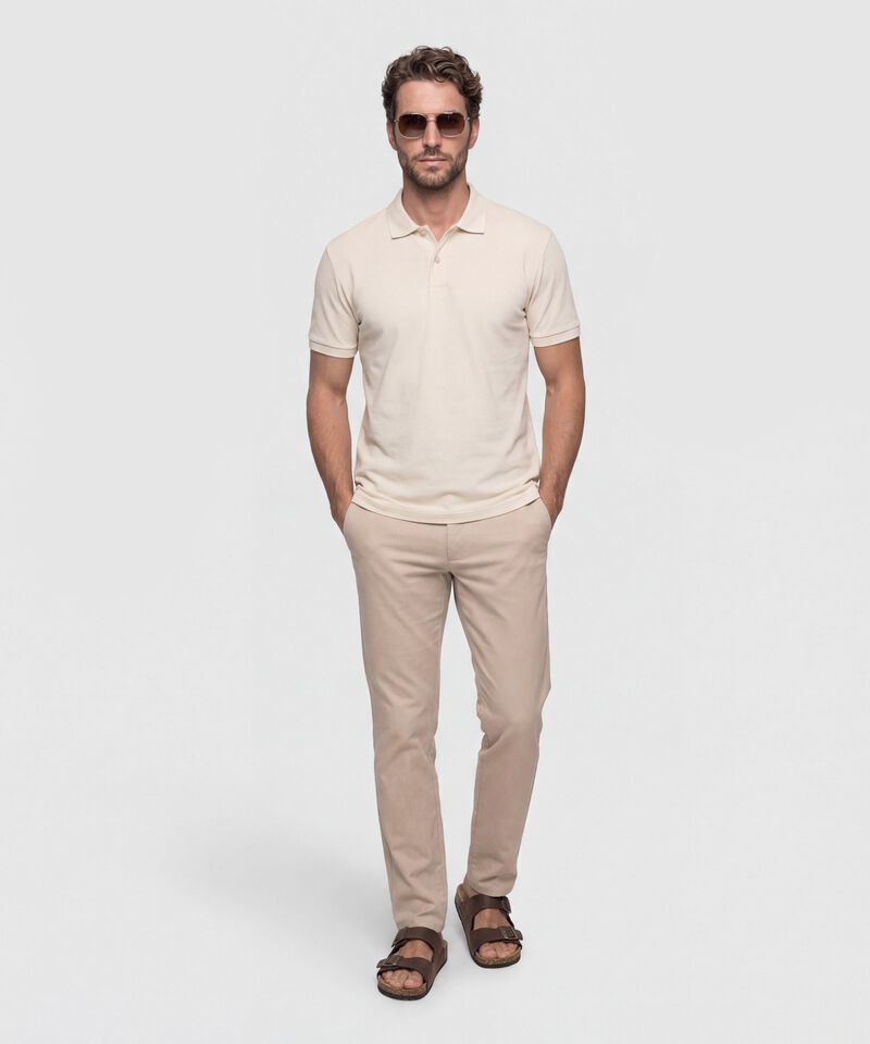 Polo Hombre Manga Corta Unicolor