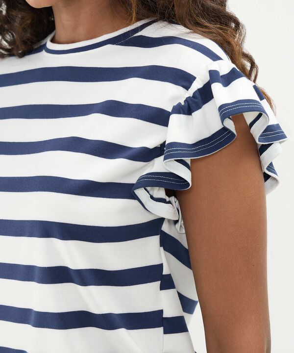 Camiseta Manga Corta Con Boleros Para Mujer image number null