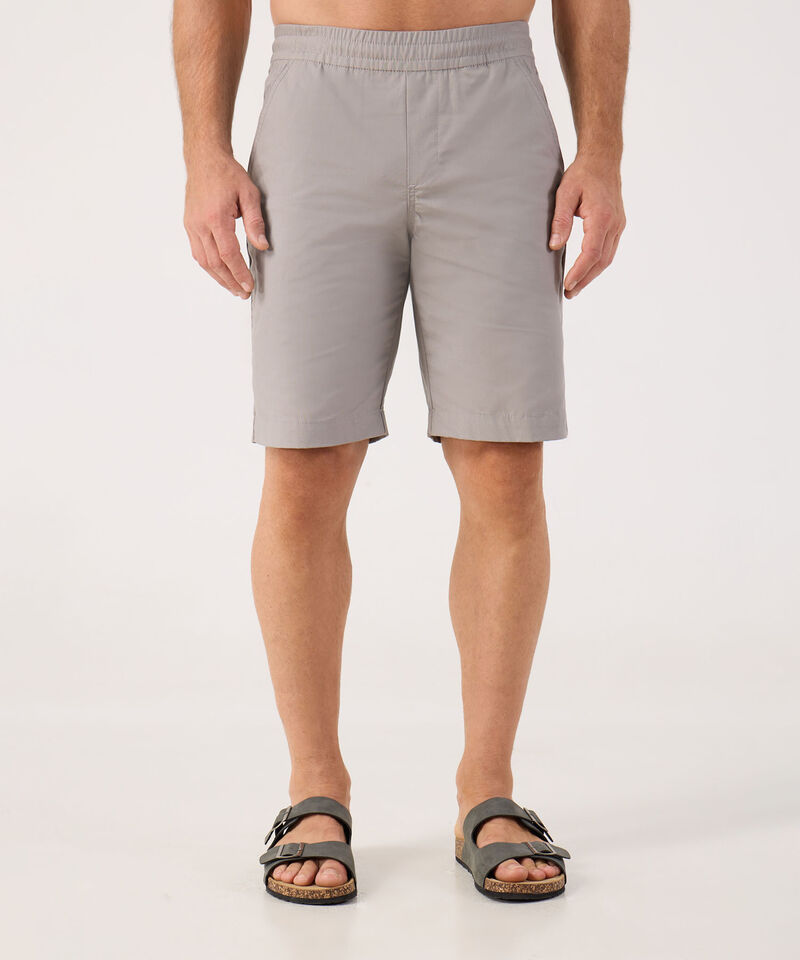 Bermuda Unicolor Con Pretina Resortada 