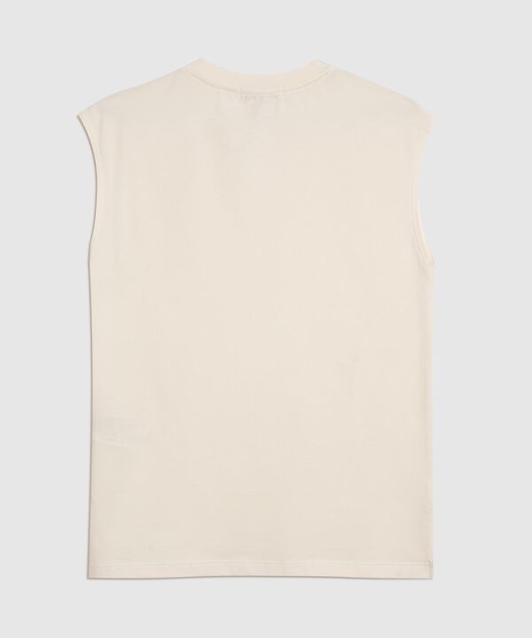 Camiseta Sisa Bordado Flores en Relieve Mujer image number null