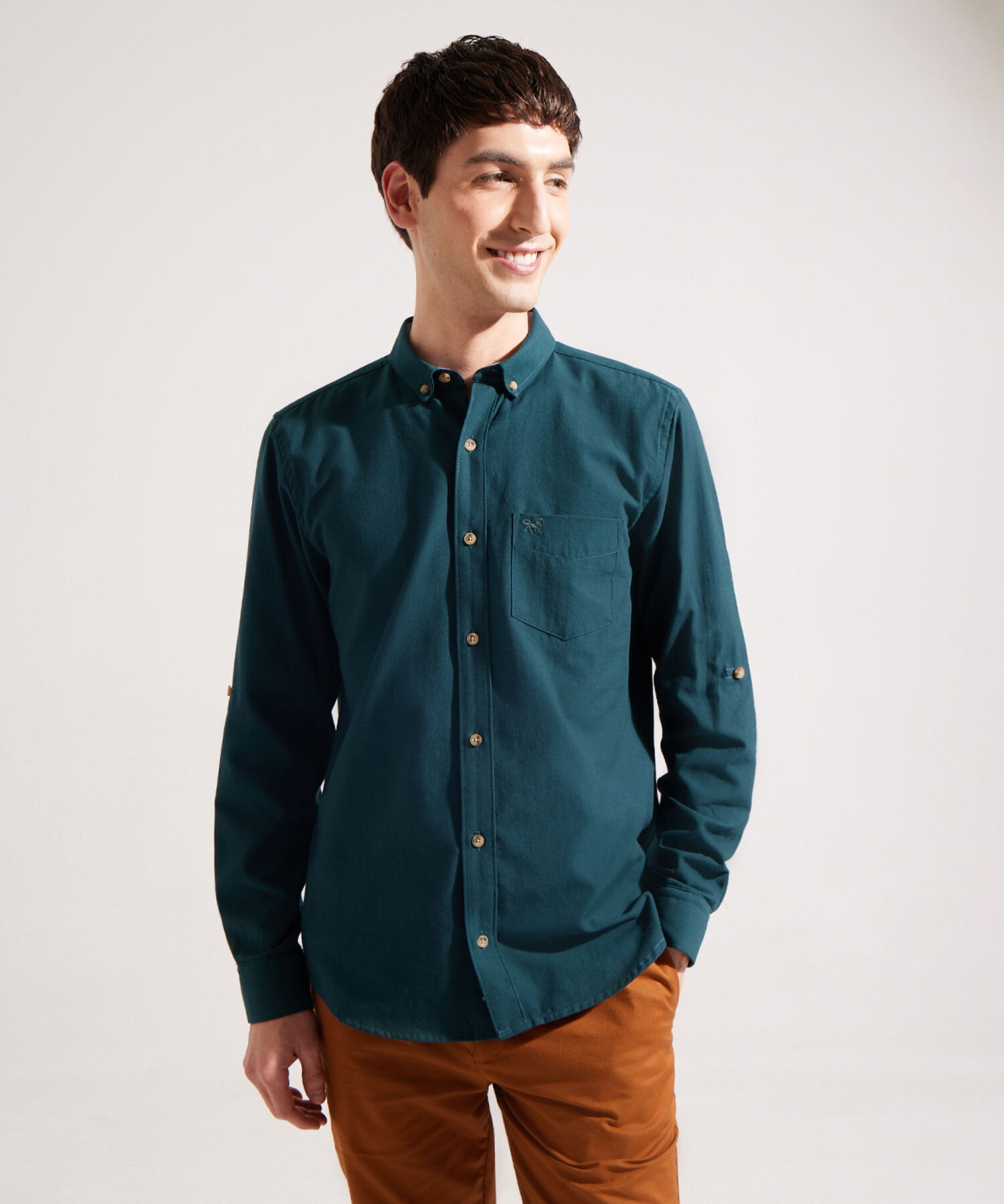 Camisa Manga Larga Unicolor