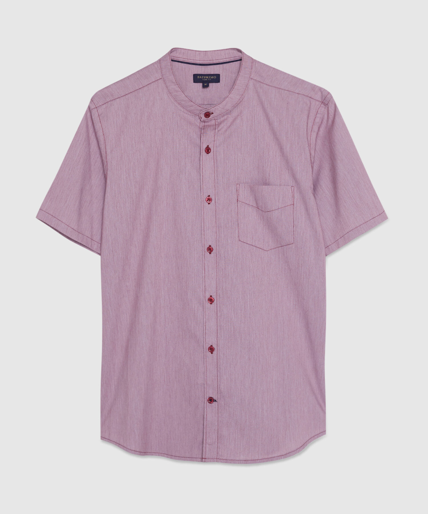 Camisa Manga Corta con Cuello Neru