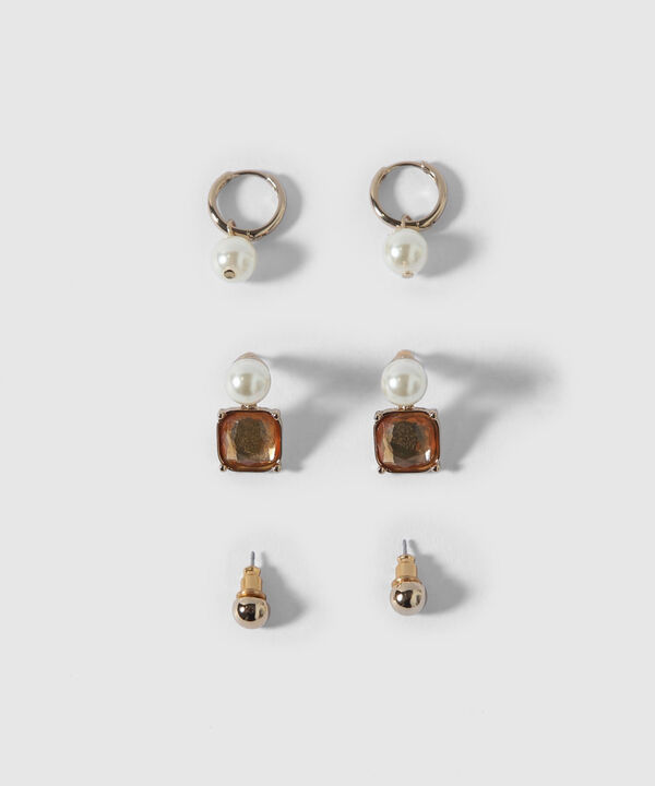 Aretes Set X 4 Pares De Aretes Ref. Kf231-0128-1 image number null