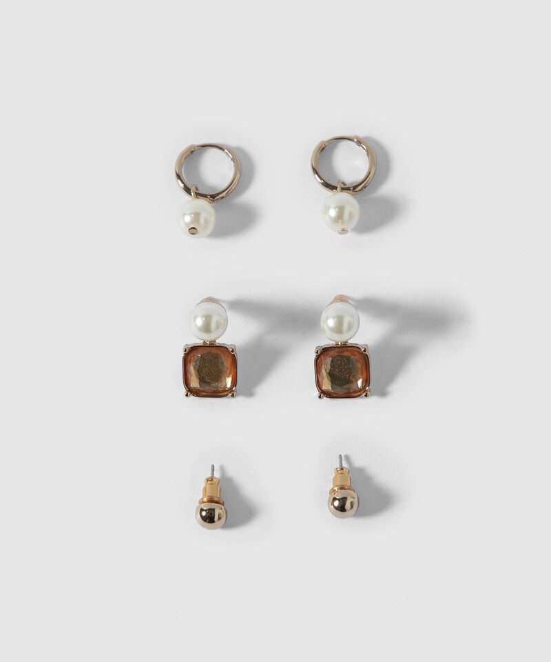 Aretes Set X 4 Pares De Aretes Ref. Kf231-0128-1