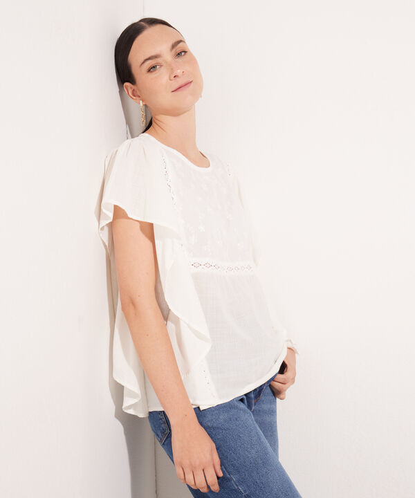 Blusa Manga Sisa Con Arandela