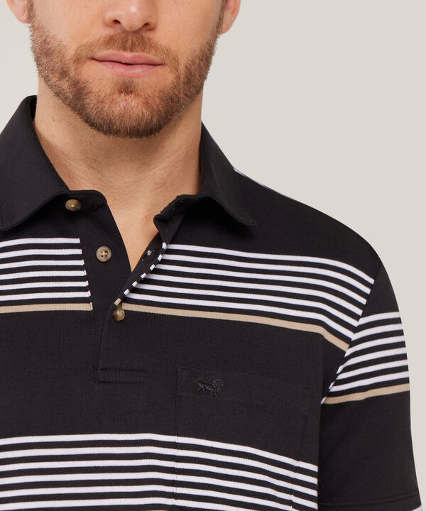Polo Cuello Duro,  Textura, Regular Fit Con Bolsillo, Magia En El Caribe image number null