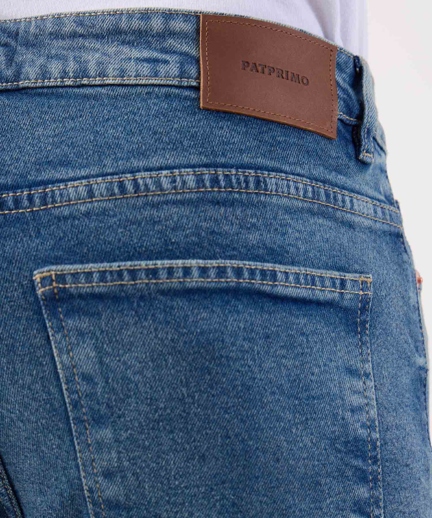 Jean Clásico de Corte Recto Cómodo Para Hombre