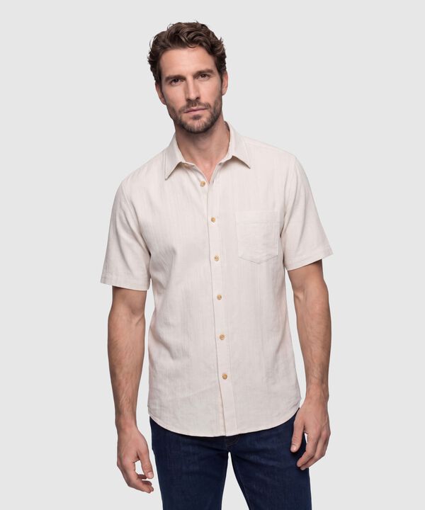 Camisa Manga Corta Texturizada Hombre image number null