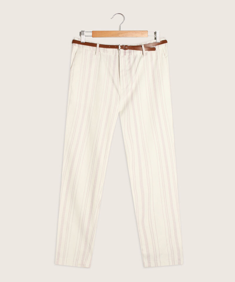 Pantalon Chino Estampado Con Cintur&oacute;n