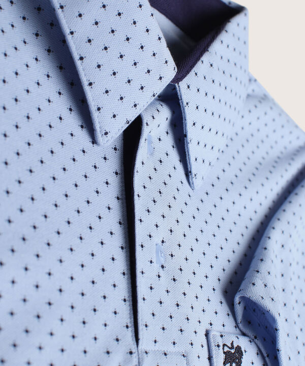 Polo Estampada Cuello Duro image number null
