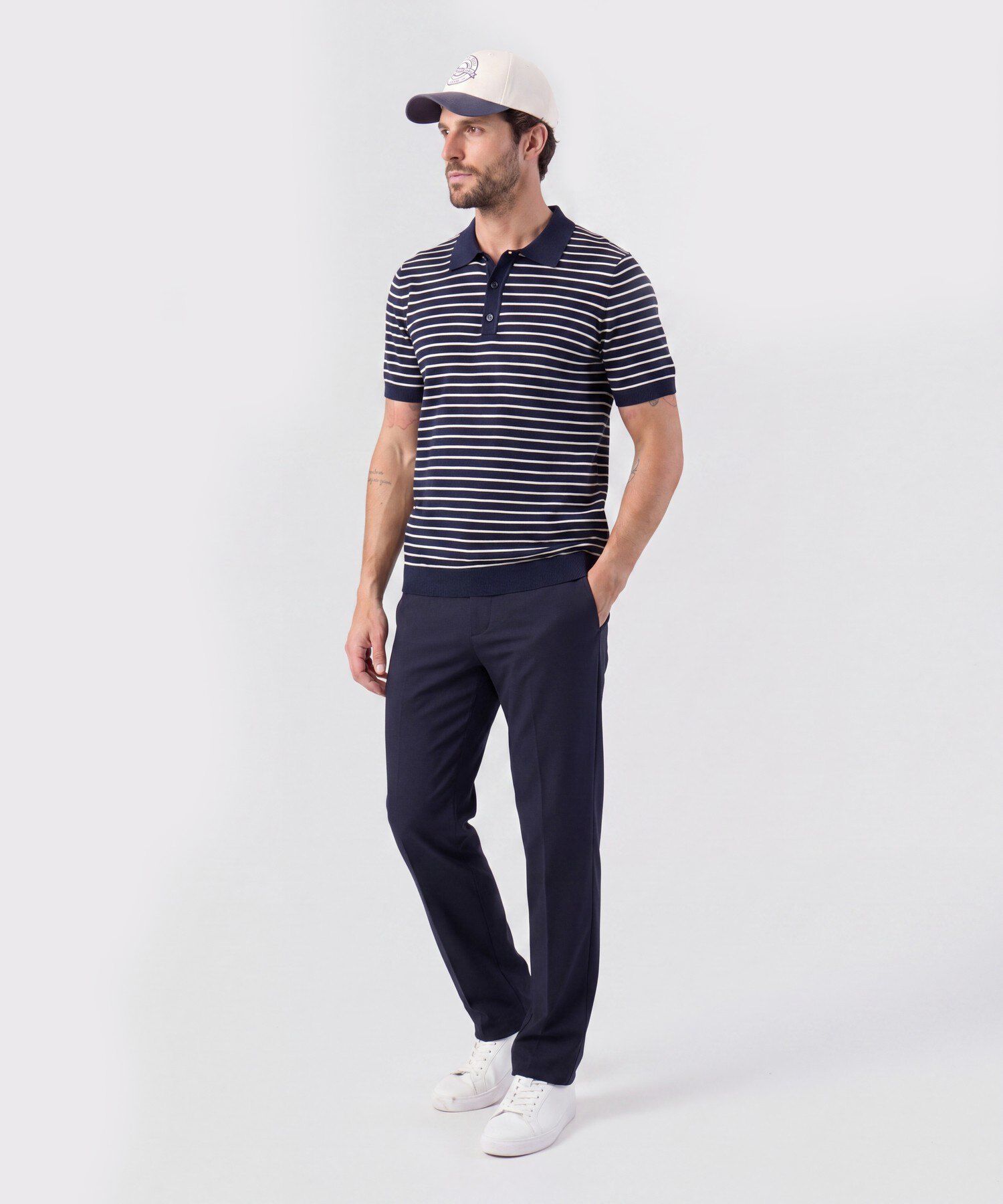 Polo Tejida Para Hombre