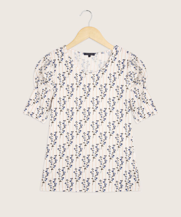 Camiseta Estampada Con Ruche
