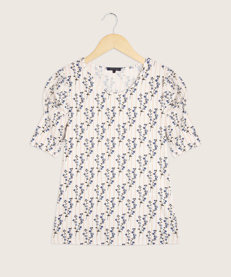 Camiseta Estampada Con Ruche