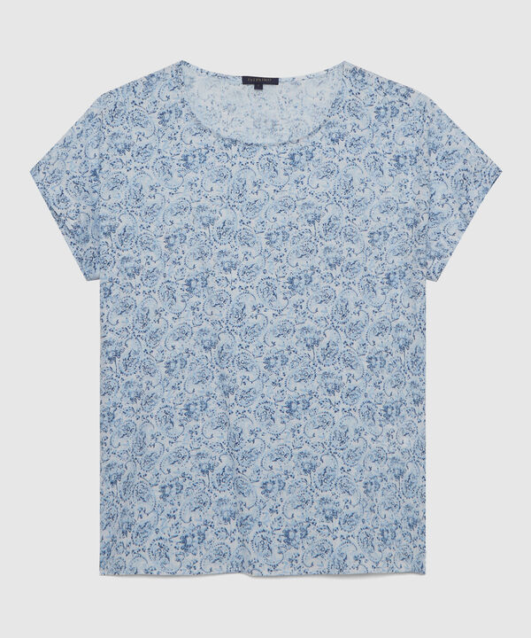 Blusa Manga Corta Estampada
