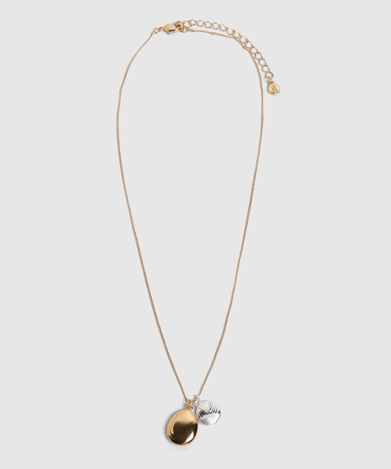 Collar De Doble Dije Org&aacute;nico Para Mujer