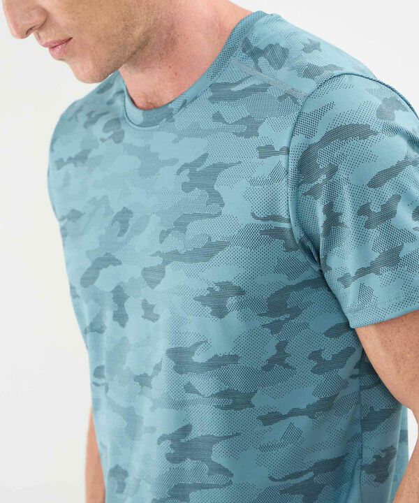 Camiseta Manga Corta Unicolor Texturizada image number null