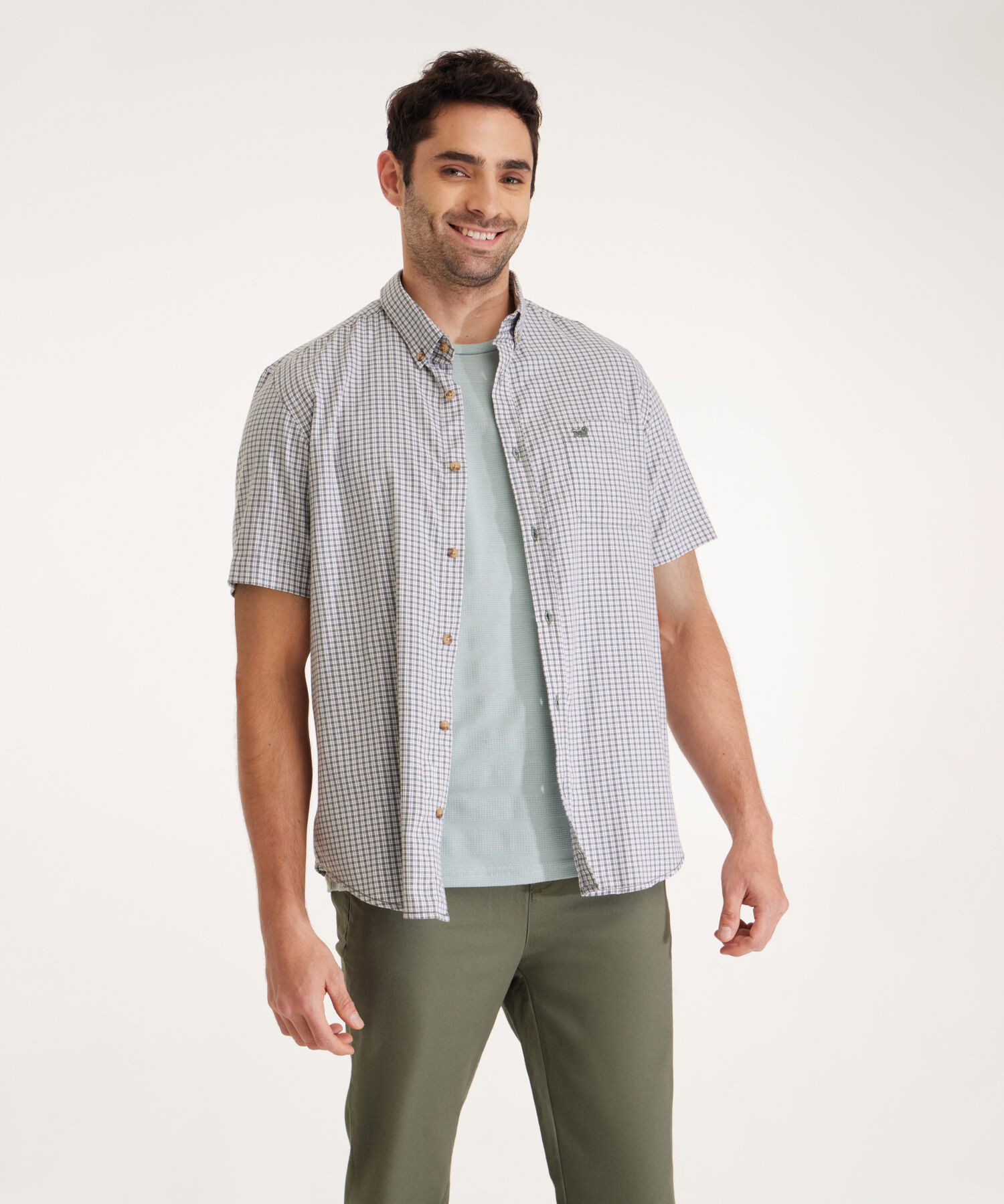 Camisa Manga Corta Preteñida