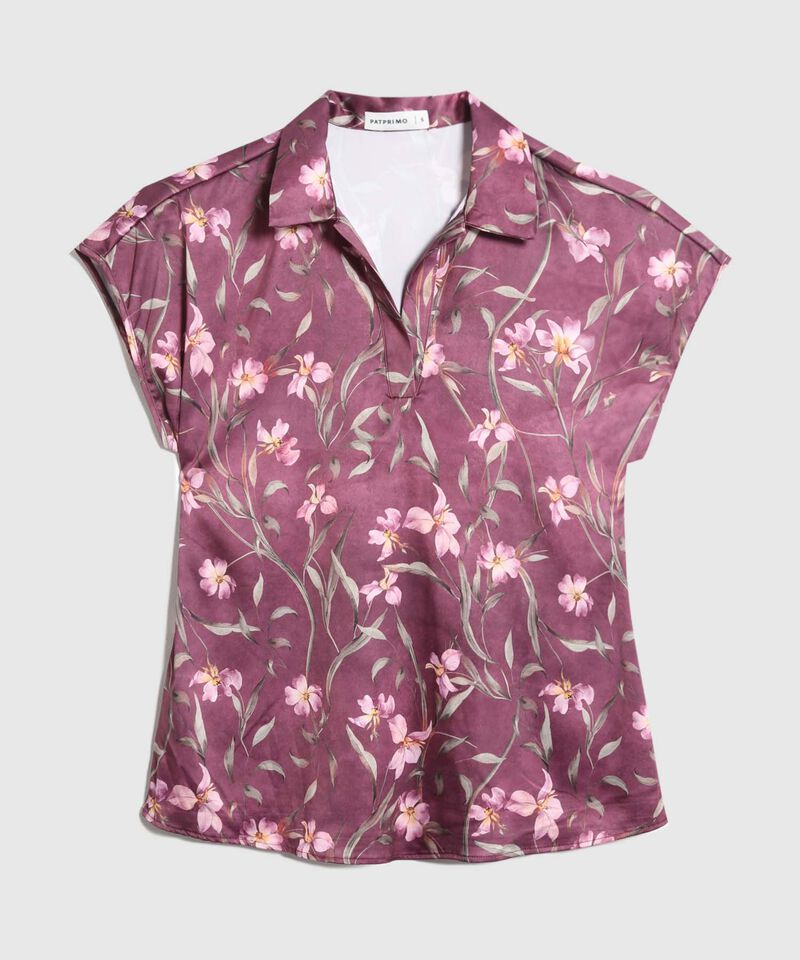 Blusa Manga Corta Estampada 