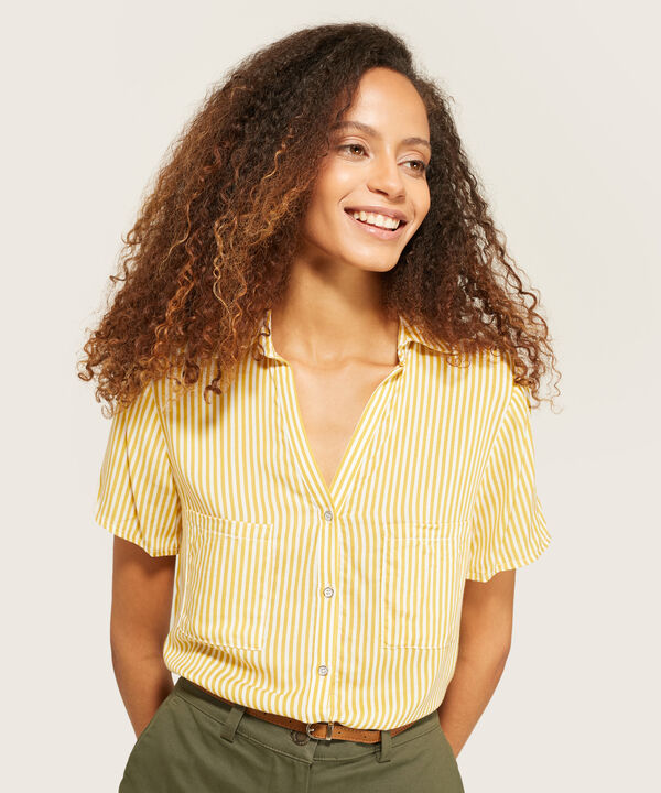 Camisa Manga Corta a Rayas