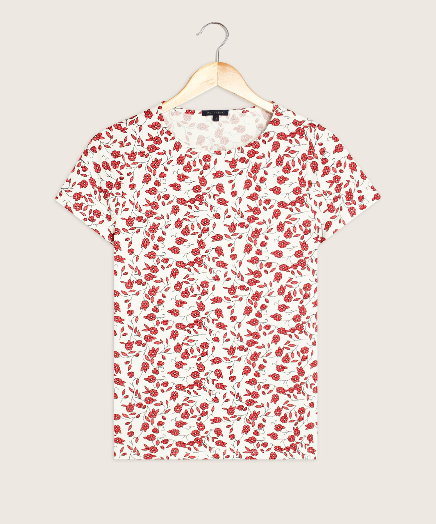 Camiseta Manga Corta Cuello Redondo Estampada