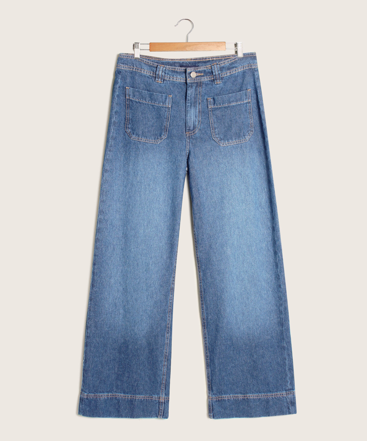 Jean Tipo Bootcut Tiro Alto