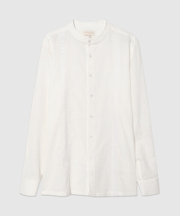 Camisa Guayabera Cuello Neru