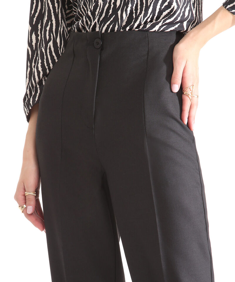 Pantalon Tiro Alto Unicolor