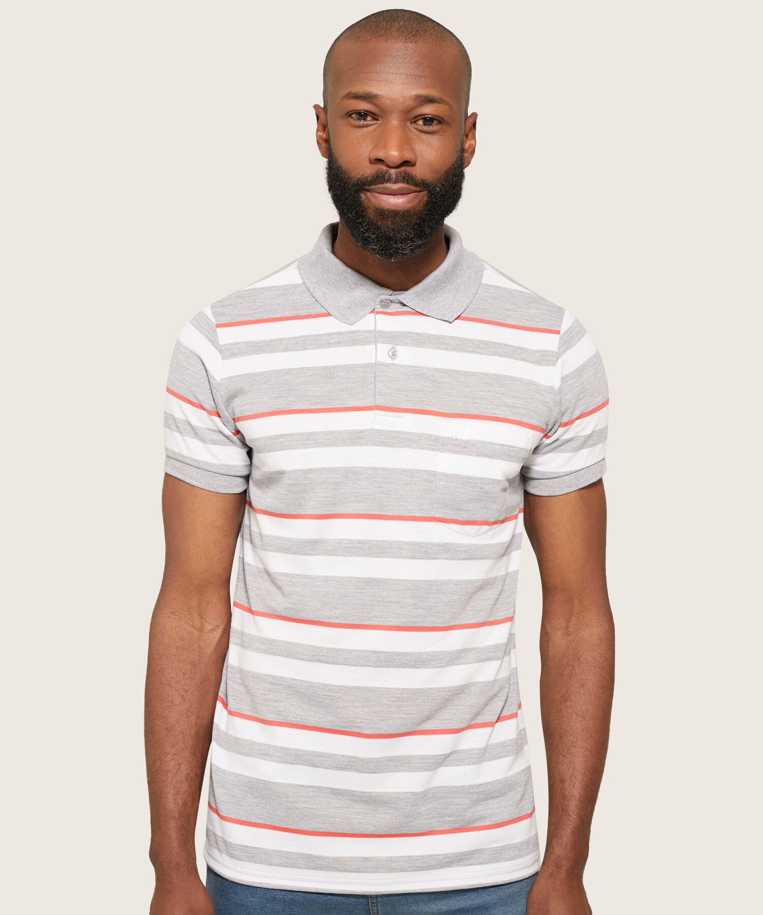 Polo Manga Corta a Rayas