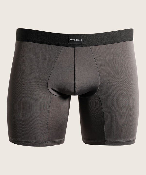 Boxer Pack X5 Medio Microfibra Unicolor Con Textura