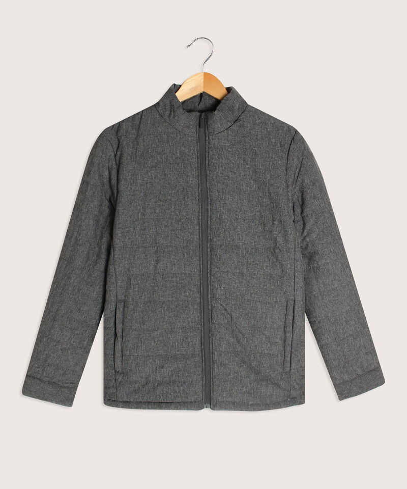 Chaqueta Acolchada Con Tejido Prete&ntilde;ido