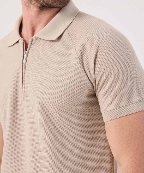 Polo Unicolor Con Cremallera  image number null