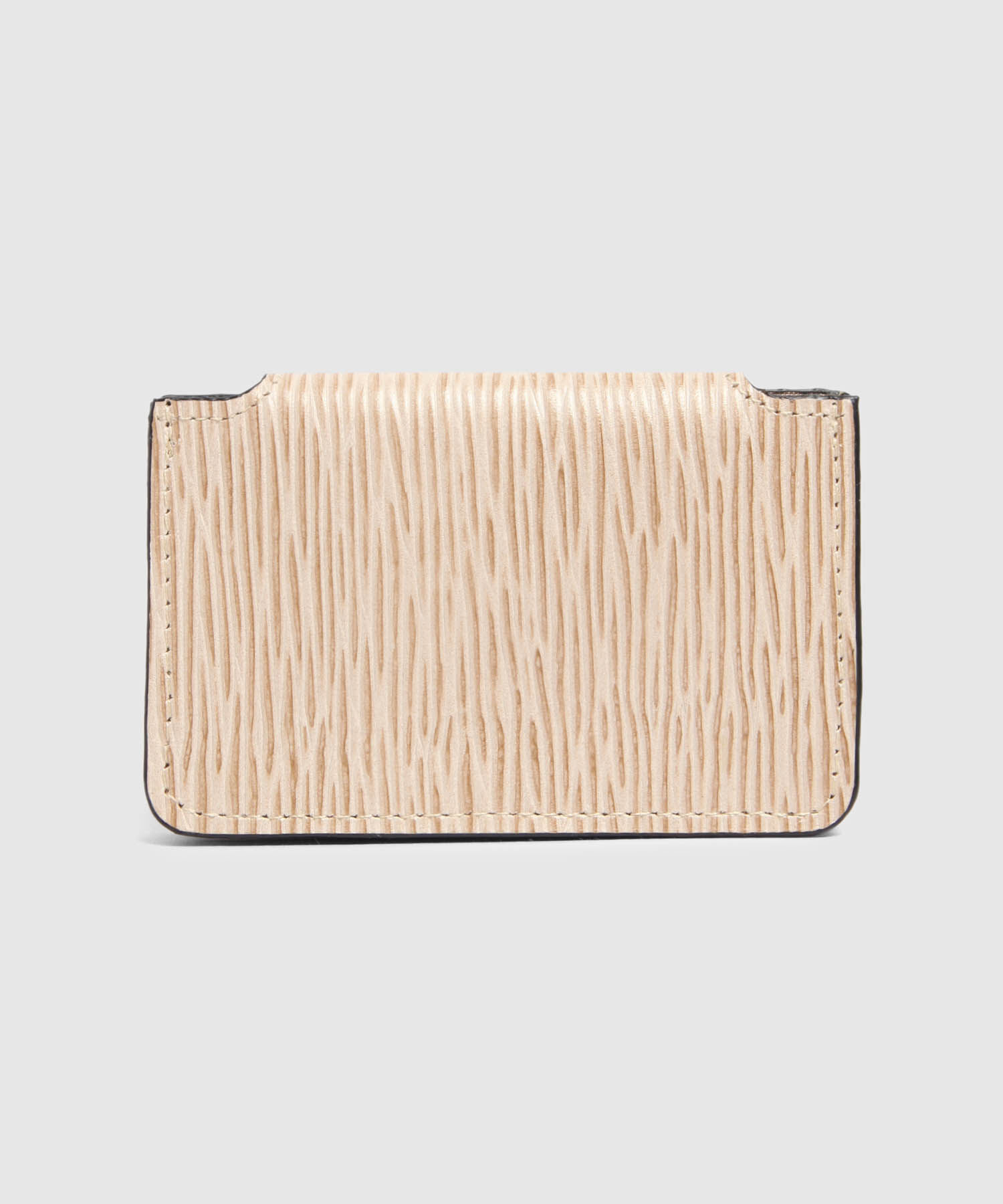 Tarjetero De Mujer Con Textura Y Solapa Tipo Sobre