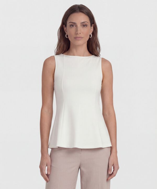 Camiseta Unicolor con Pinzas para Mujer image number null