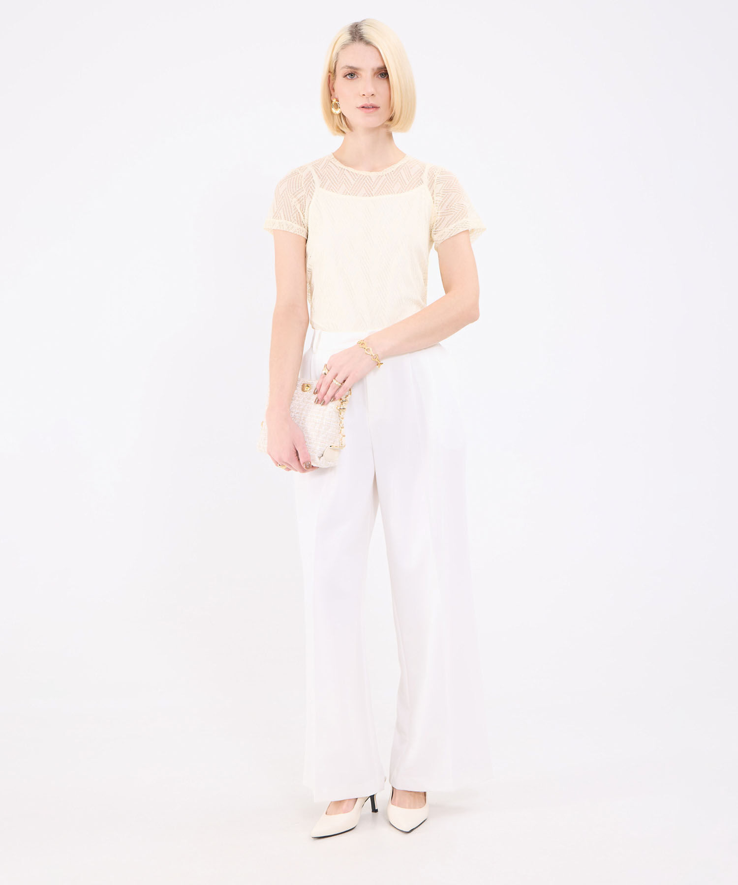 Camiseta Texturisada Para Mujer