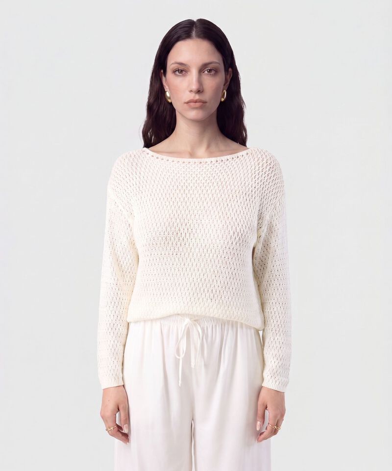 Saco de Punto Calado para Mujer