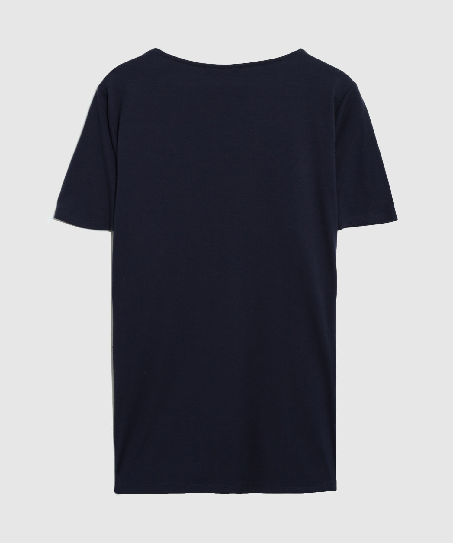 Camiseta B&aacute;sica De Cuello Redondo Mujer Curvy