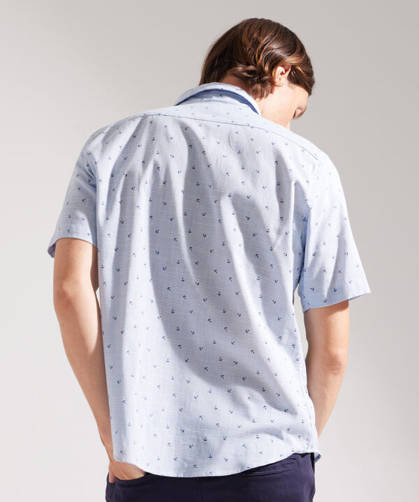 Camisa Estampada Manga Corta