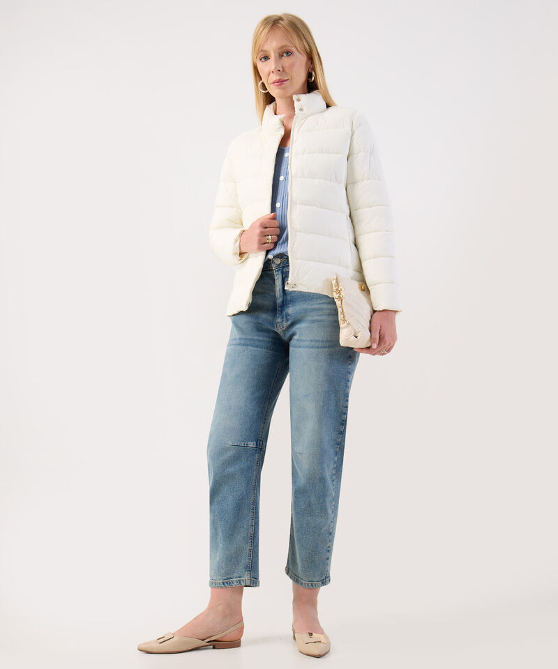 Chaqueta Acolchada de Cuello Alto