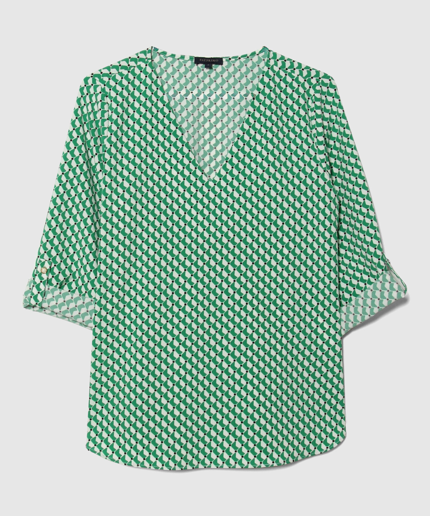 Blusa con Estampado de Mosaico