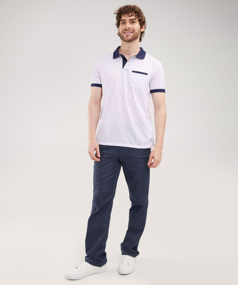 Polo Manga Corta Estampada
