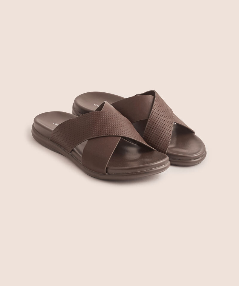 Sandalia Slide De Tiras Cruzadas Masculina