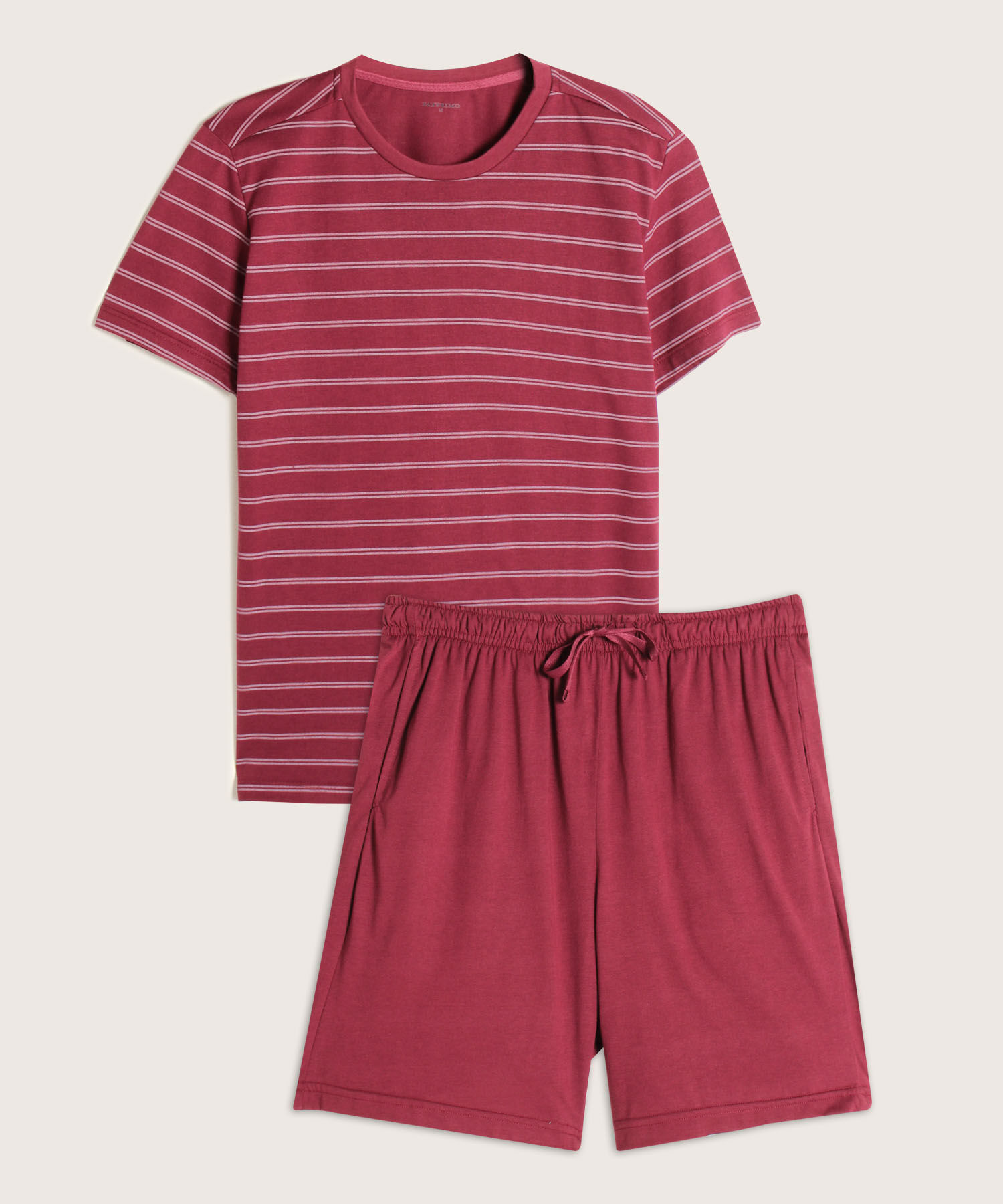 Pijama Set Camiseta Manga Corta