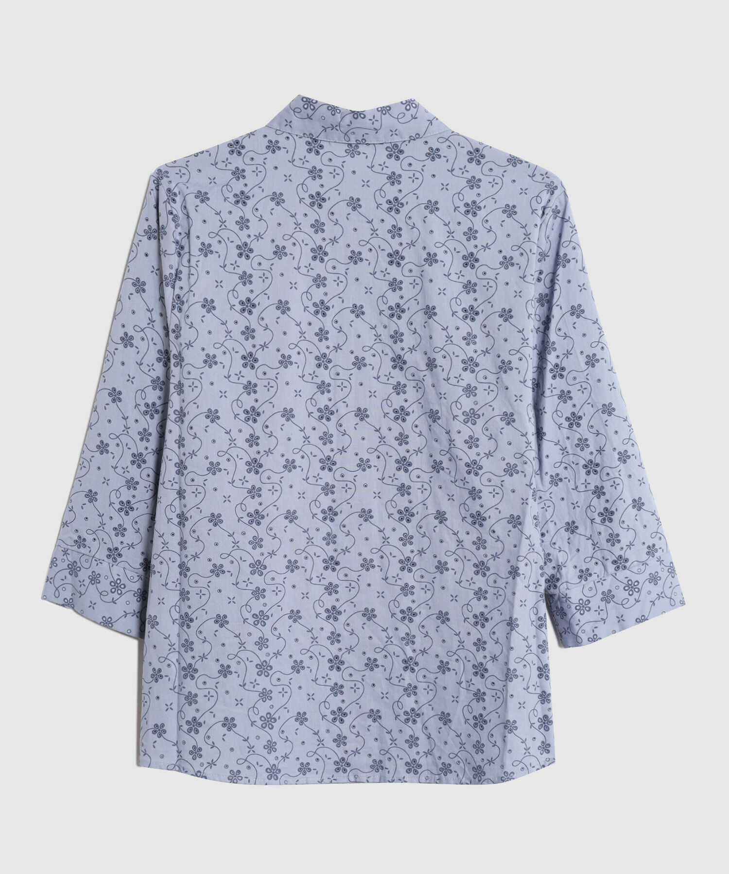 Blusa Estampada de Manga Tres Cuartos