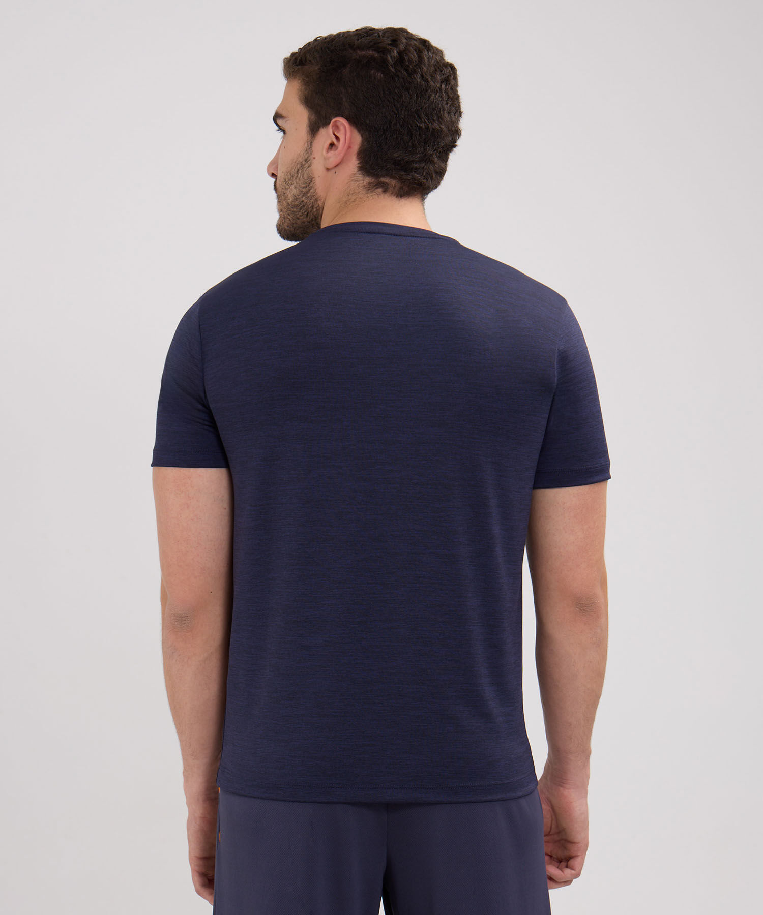 Camiseta Manga Corta Cuello Redondo Jaspe