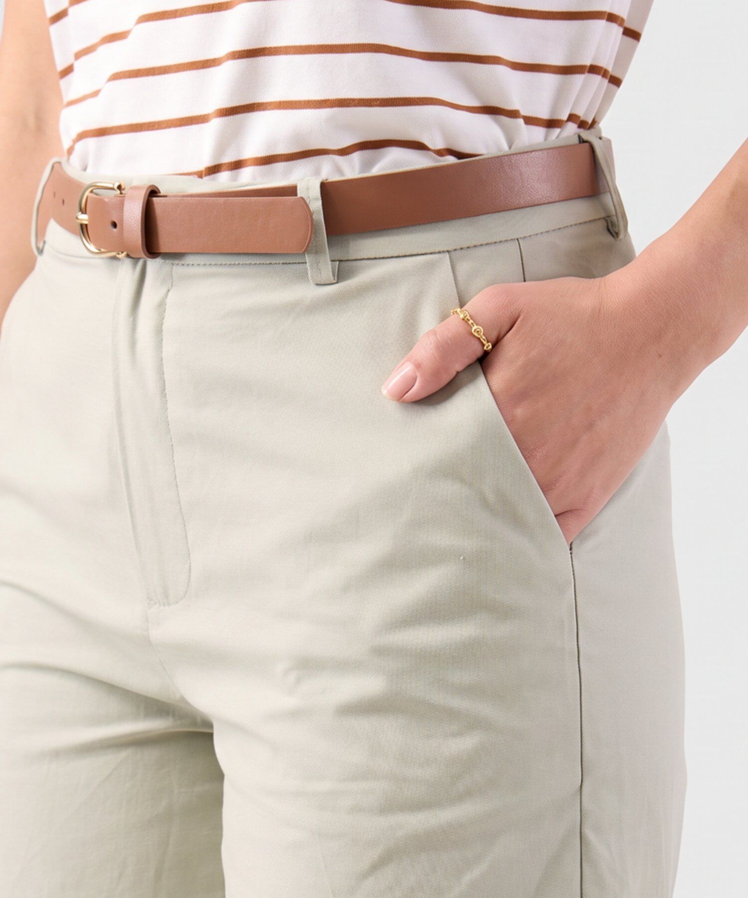 Bermuda Larga Unicolor Para Mujer