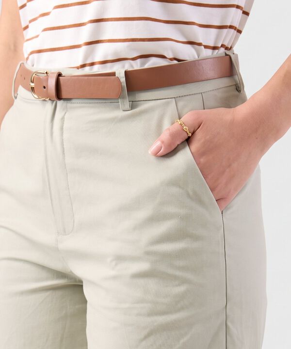 Bermuda Larga Unicolor Para Mujer