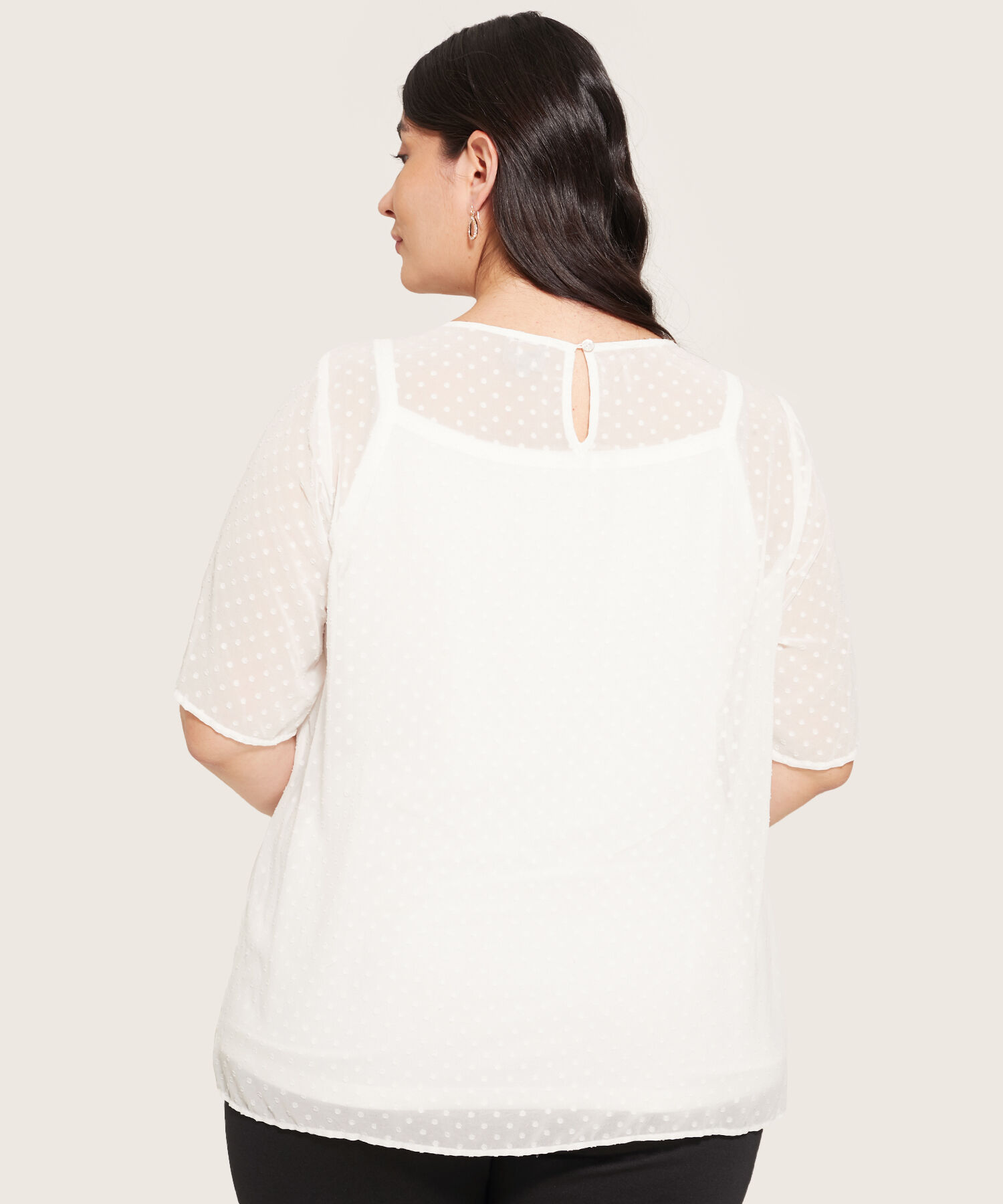 Blusa Con Capa Doble Mujer Curvy