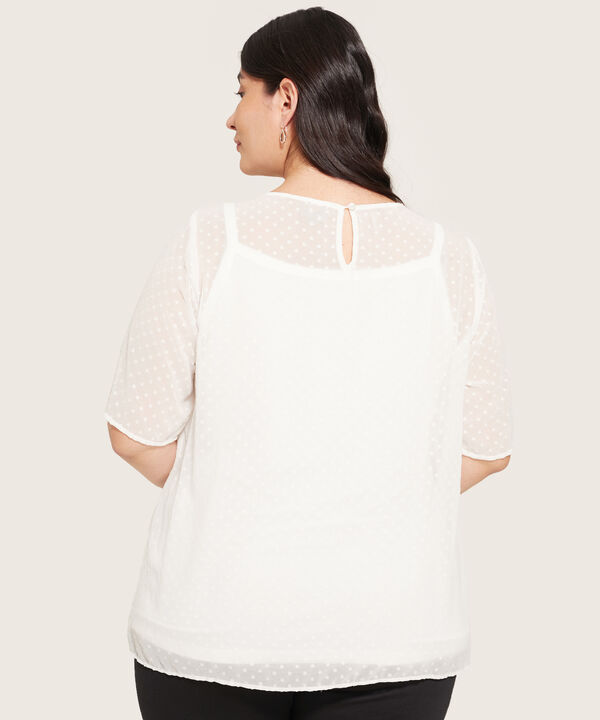 Blusa Con Capa Doble Mujer Curvy