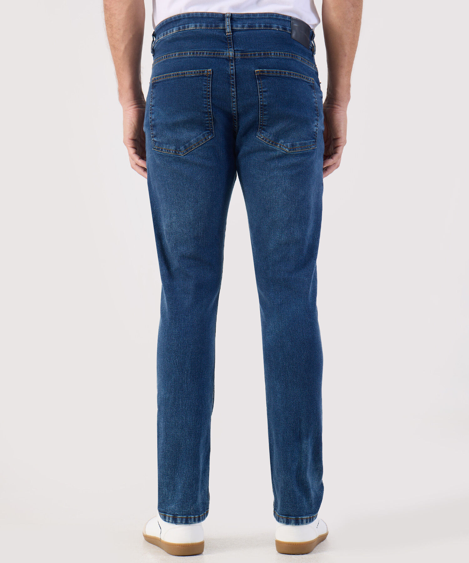 Jean Slim Fit Desgaste Medio Para Hombre