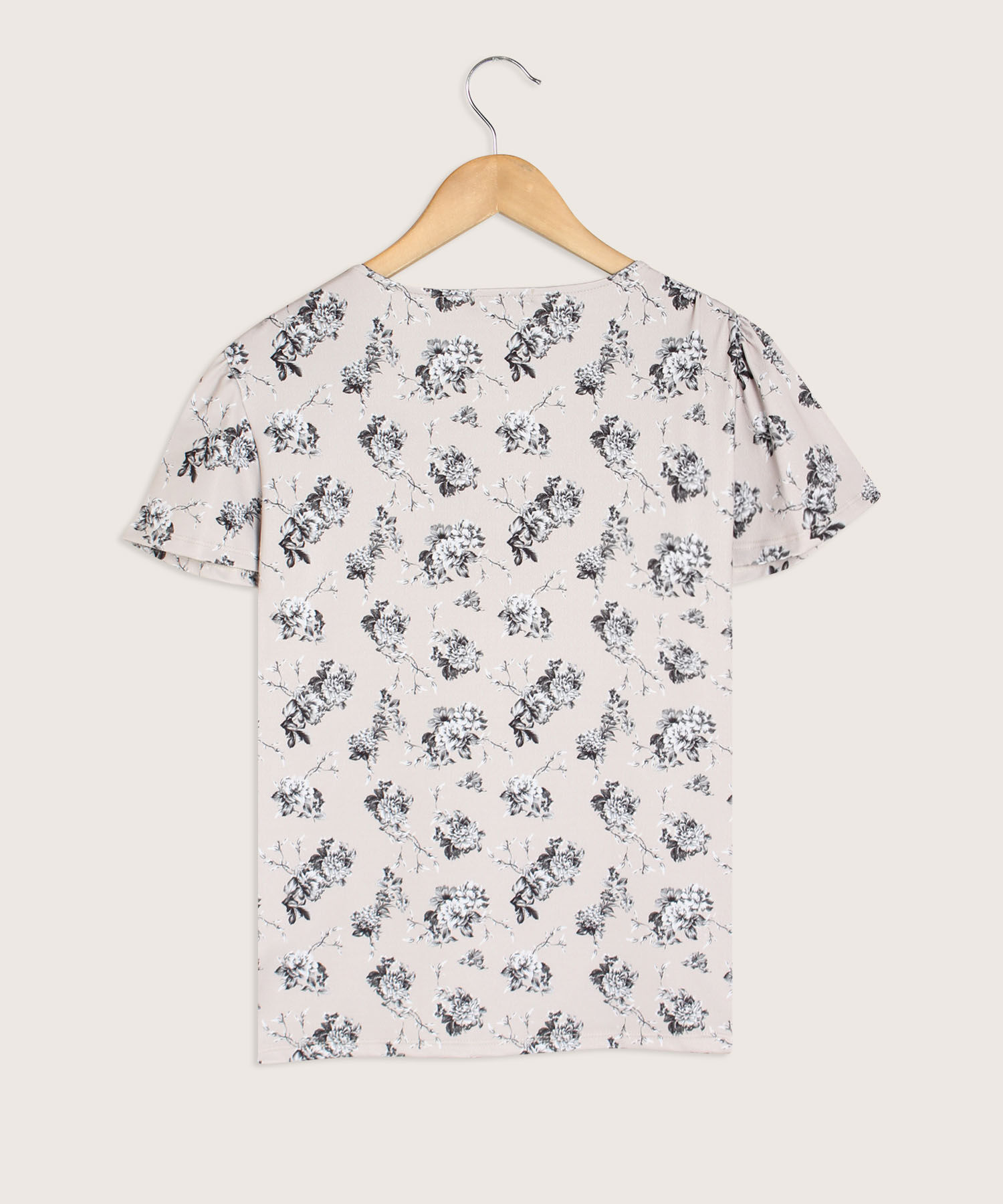 Camiseta Estampada  Cuello En V